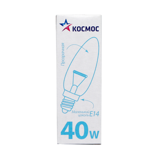 Лампочка Космос  40w E14 прозрачная