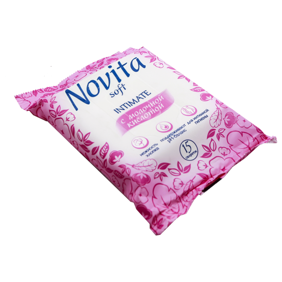Անձեռոցիկ խոնավ ինտիմ Novita 