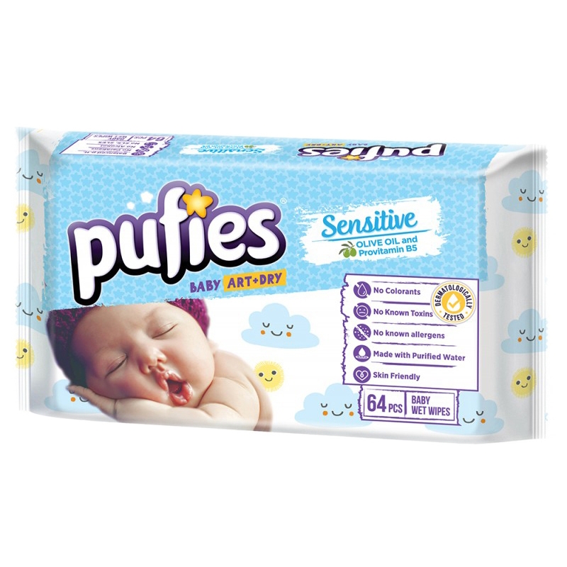 Անձեռոցիկ խոնավ Pufies Fashion 64հ