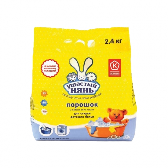 Լվացքի փոշի Ушастый Нянь 2,4կգ 