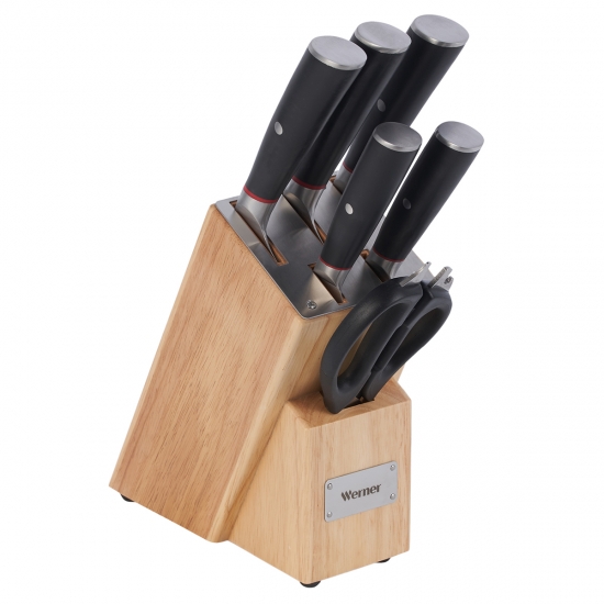 Հավաքածու դանակների փայտյա տակդիրով  WERNER Como 52137 
