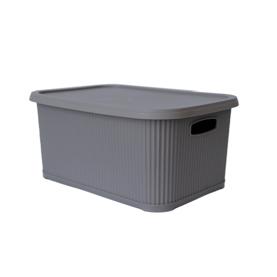 Զամբյուղ պլաստ ակոսներով և կափարիչով elif 377 
