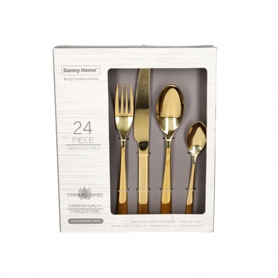 Հավաքածու դանակ-պատառաքաղ-գդալ Danny Home WW032G-24 