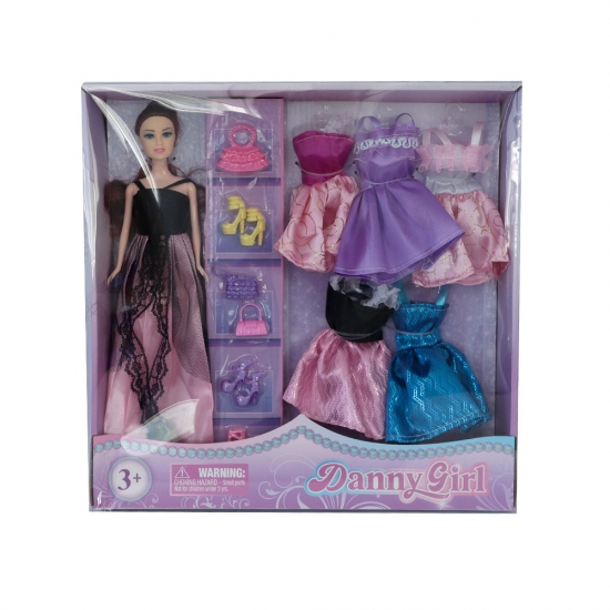 Խաղ հավաքածու տիկնիկ հագուստներով Danny Girl F9G-4047 