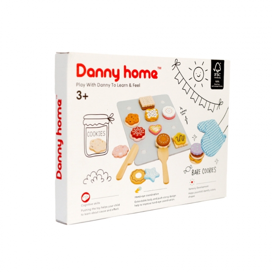 Խաղ փայտե թխվածքաբլիթներ Danny Home F9ED-8187 