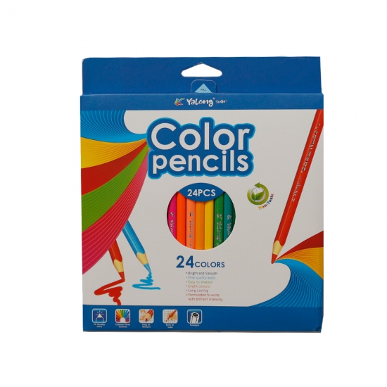 Մատիտ գունավոր 24գույն Yalong YL191039 