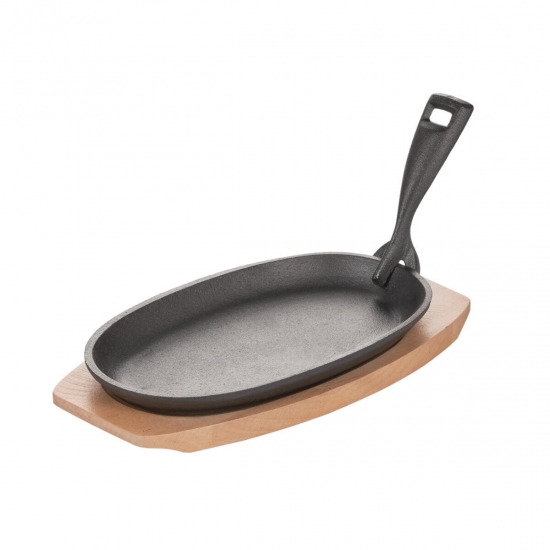 Թավա-գրիլ GIPFEL Caldo չուգունե փայտյա տակդիրով 2152  
