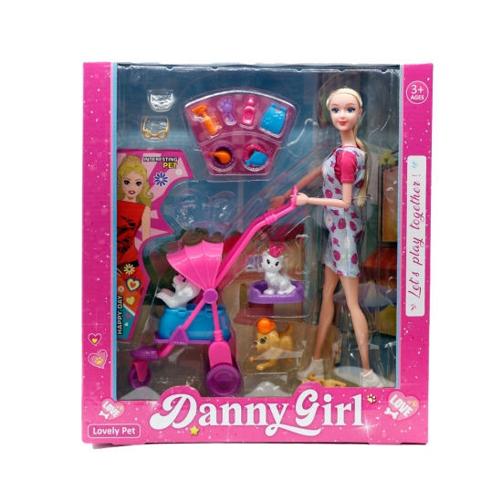 Խաղ հավաքածու տիկնիկ սայլակով Danny Girl F9G-4048 