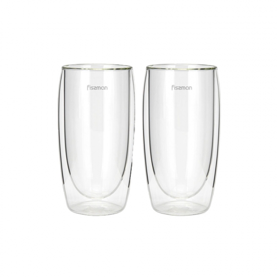 Բաժակ ապակյա ջերմամեկուսիչ Fissman Frappe 6447  