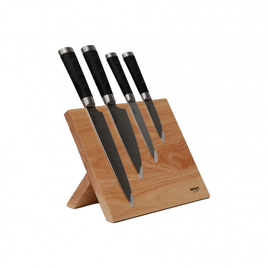 Հավաքածու դանակների մագնիսական փայտյա տակդիրով Lamart  LT2026