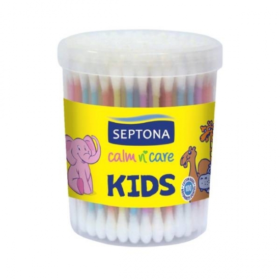 Բամբակյա փայտիկներ մնկ Septona կլոր 100հ 